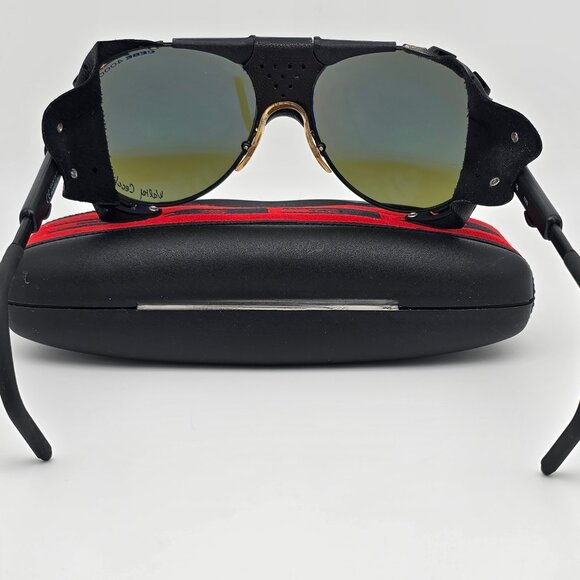 *SOLD* Cebe 495 43 Walter Cecchinel Black Frame Green 4000 Glass Lens Sunglasses - Picture 5 of 16